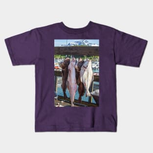 USA. Alaska. Valdez. Fish Catch. Kids T-Shirt